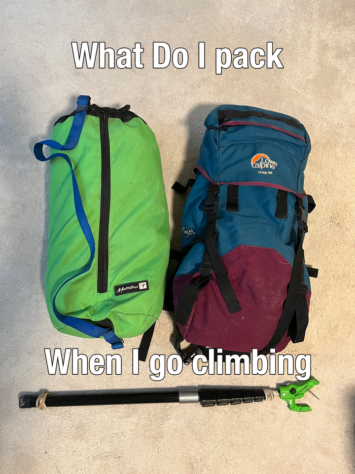 What I Bring Sport Climbing