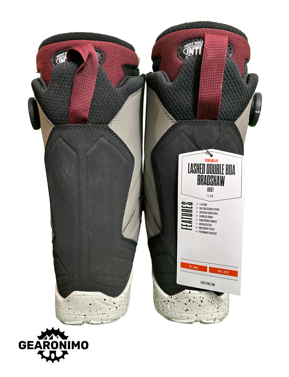Thirtytwo Double BOA Bradshaw 2019 Snowboard Boots - Size 9.5 - image 3