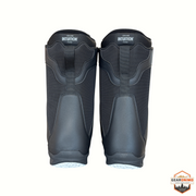 Gearonimo Sports Ride Rook snowboard boot liners in black featuring Intuition foam technology, back view.