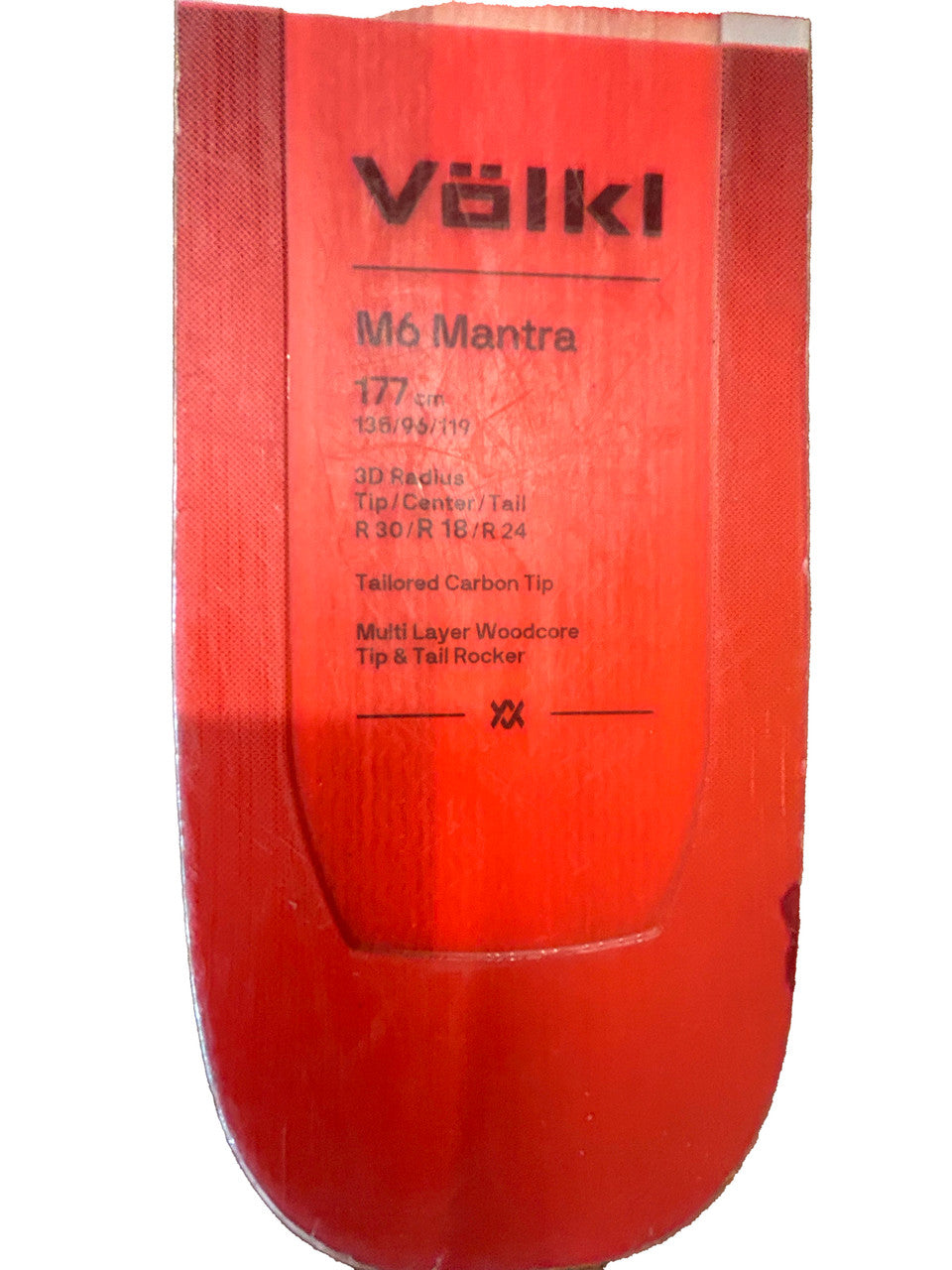 Volkl Mantra M6 Skis (21/22) With Salomon 3M 10 Bindings 177cm (B) - image 9