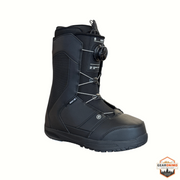 Gearonimo Sports Ride Rook black snowboard boot with BOA lacing system for secure fit and performance