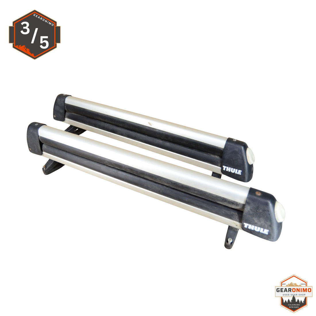 Thule 4 Ski Rack With Mighty Mounts (No Keys) - image 3