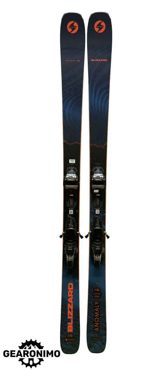 2025 Blizzard Anomaly 88 Skis With Marker TCX 11 Bindings - 176cm - image 1