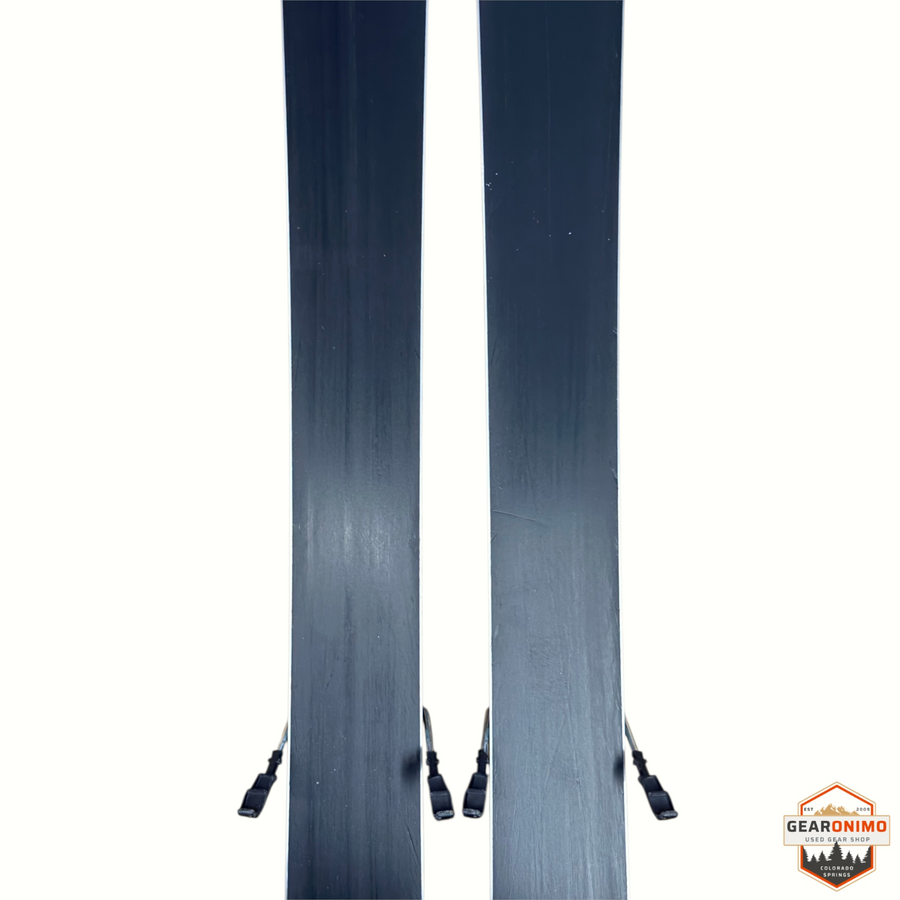 Gearonimo Sports Blizzard Black Pearl 88 skis with Marker Tcx 11 bindings, showing the black bases in 152cm length.