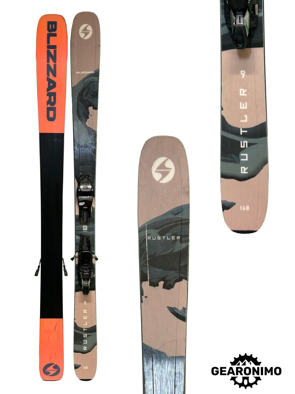 Blizzard Rustler 96 (2027) Skis With Marker TCX 11 Bindings - 168cm (C) - image 3