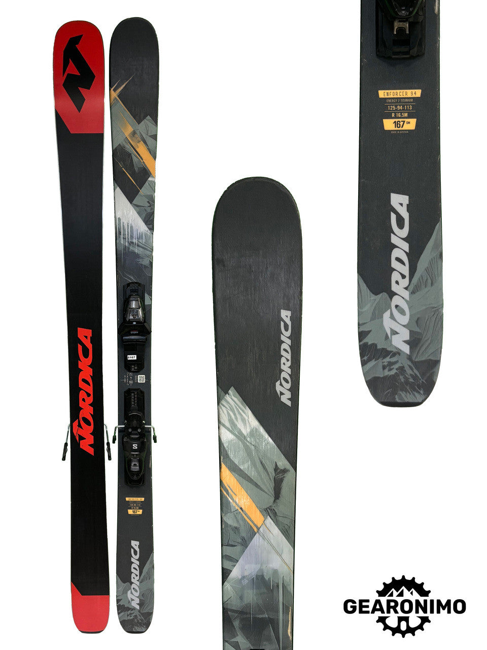 Nordica Enforcer 94 Skis (2026) With Salomon M11 Bindings - 167 cm - image 4