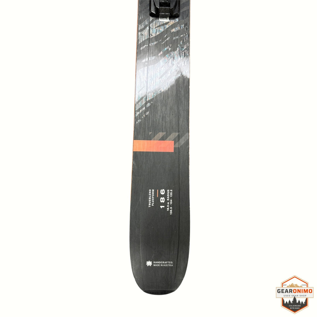 Blizzard Rustler 10 Ski With Salomon M 11 Bindings - 186cm