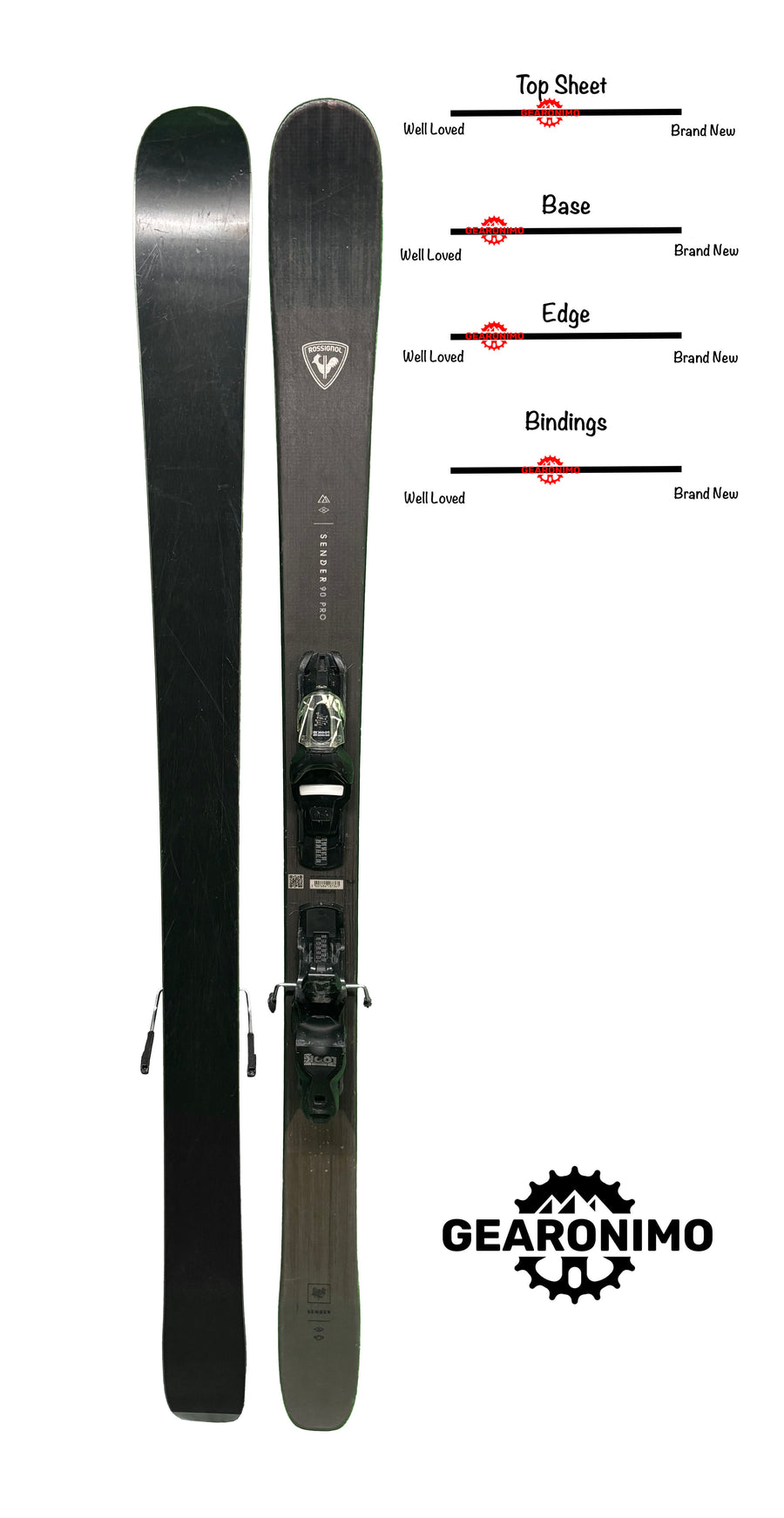 Rossignol Sender Pro 90 Skis With look XPress 10 Bindings