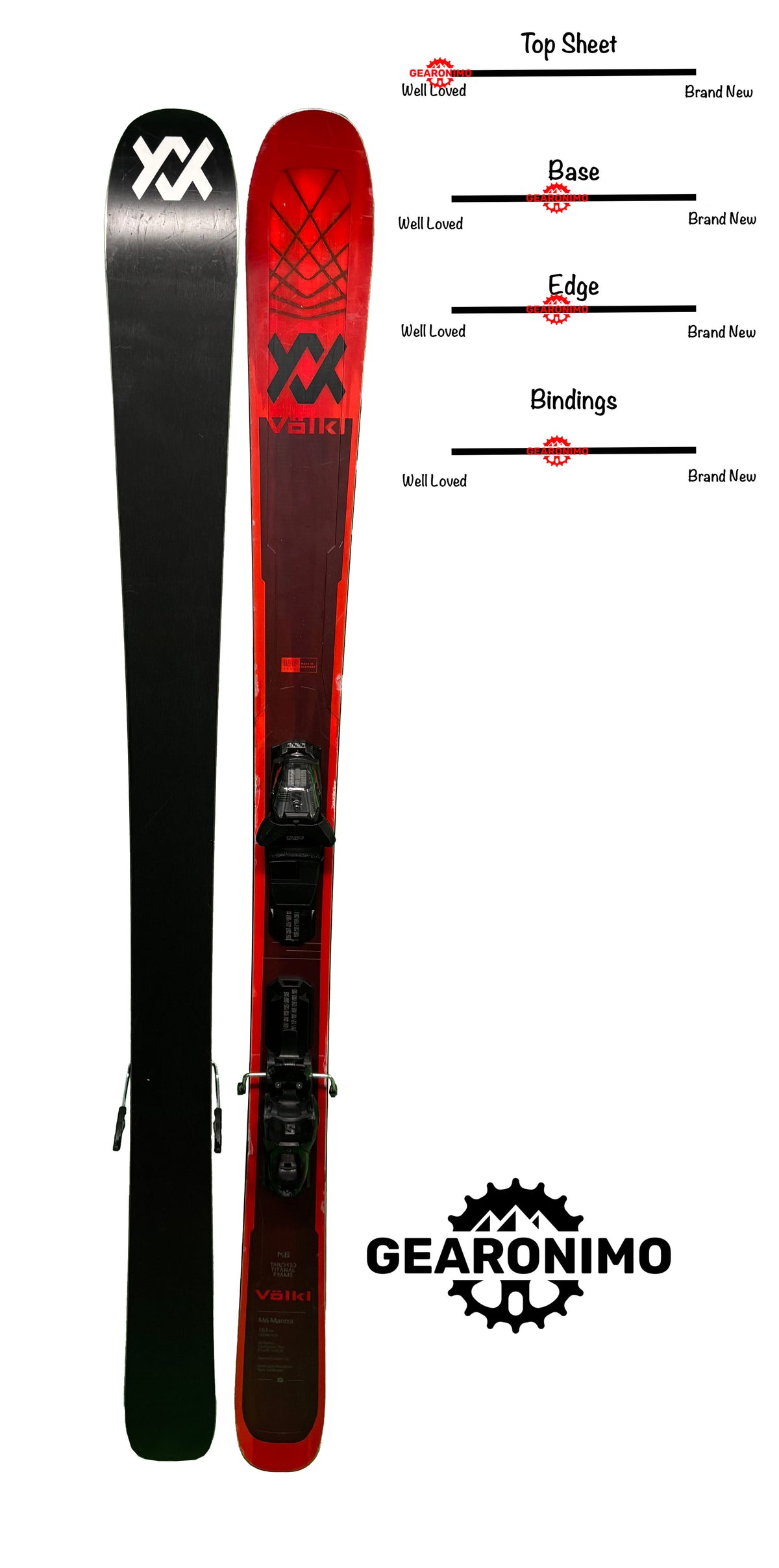 Volkl Mantra M6 Skis With Salomon M11 Bindings