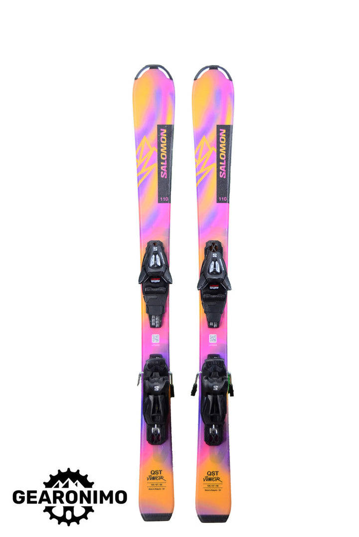Salomon QST Junior Skis With Salomon C5 Bindings - 110 cm - image 1
