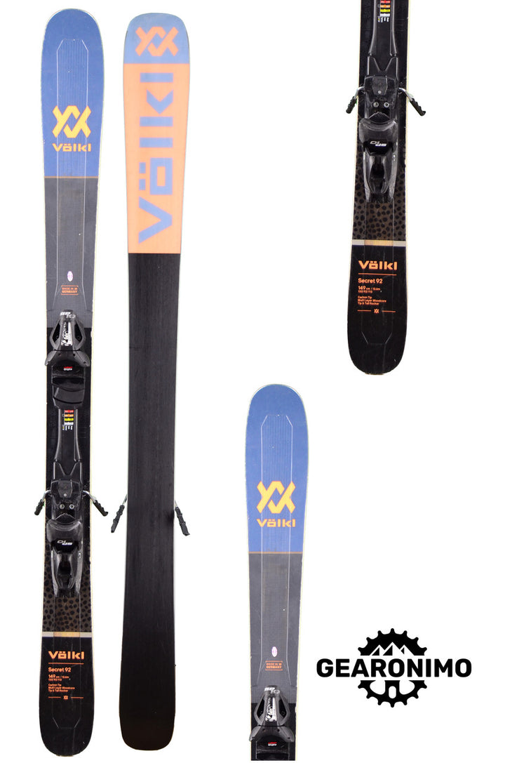 Volkl Secret 92 Skis With Tyrolia SP10 Bindings - 149cm - image 3