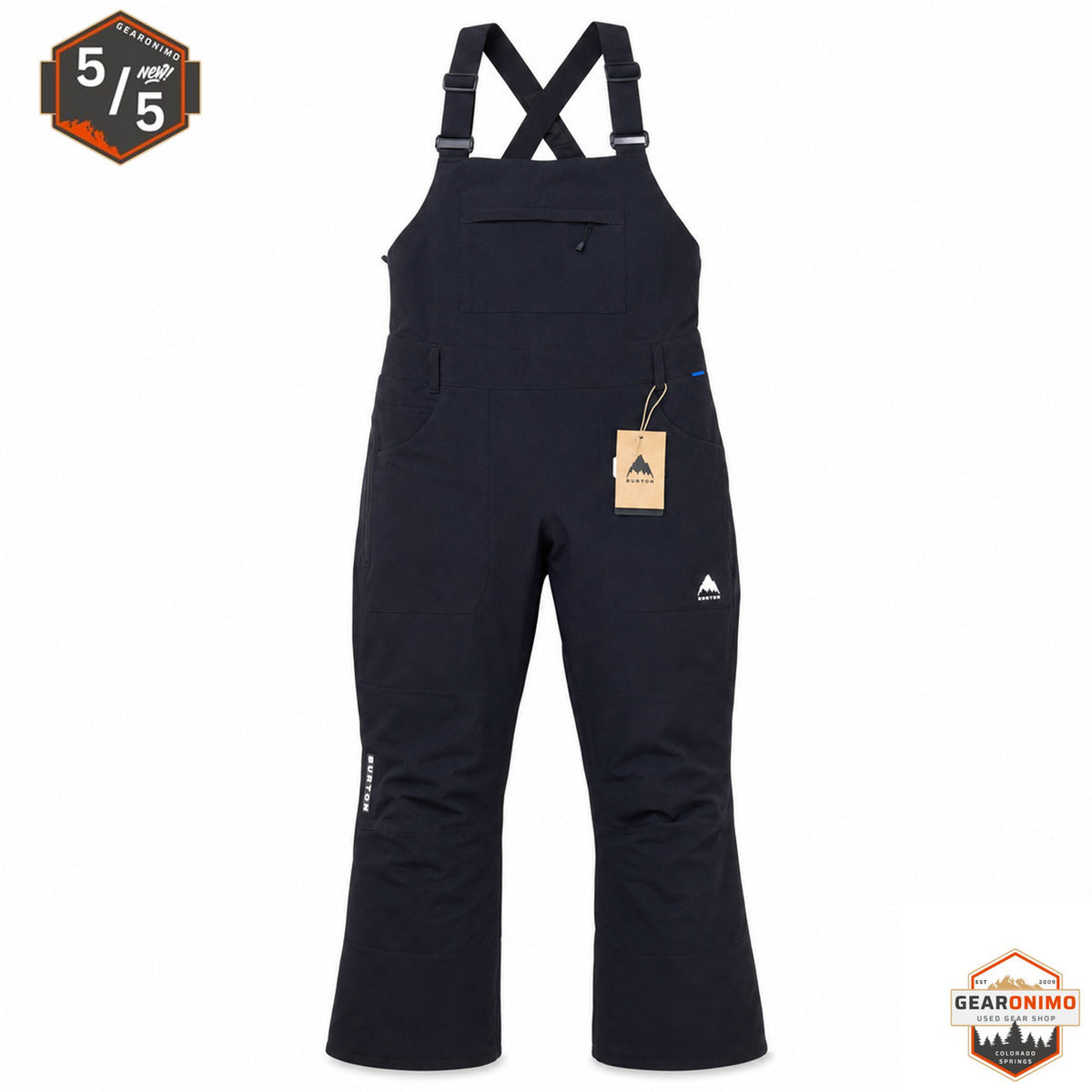 Burton Avalon Winter/Ski Stretch Bib - Women's Large (Black) - image 3