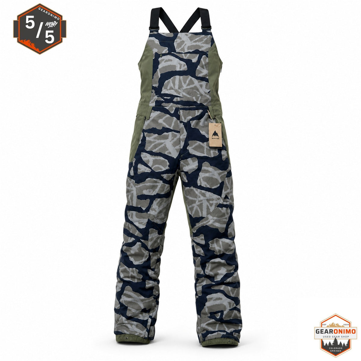 Burton Reserve 2L Winter/Ski Bib - Men's Extra Large (Camo) - image 3