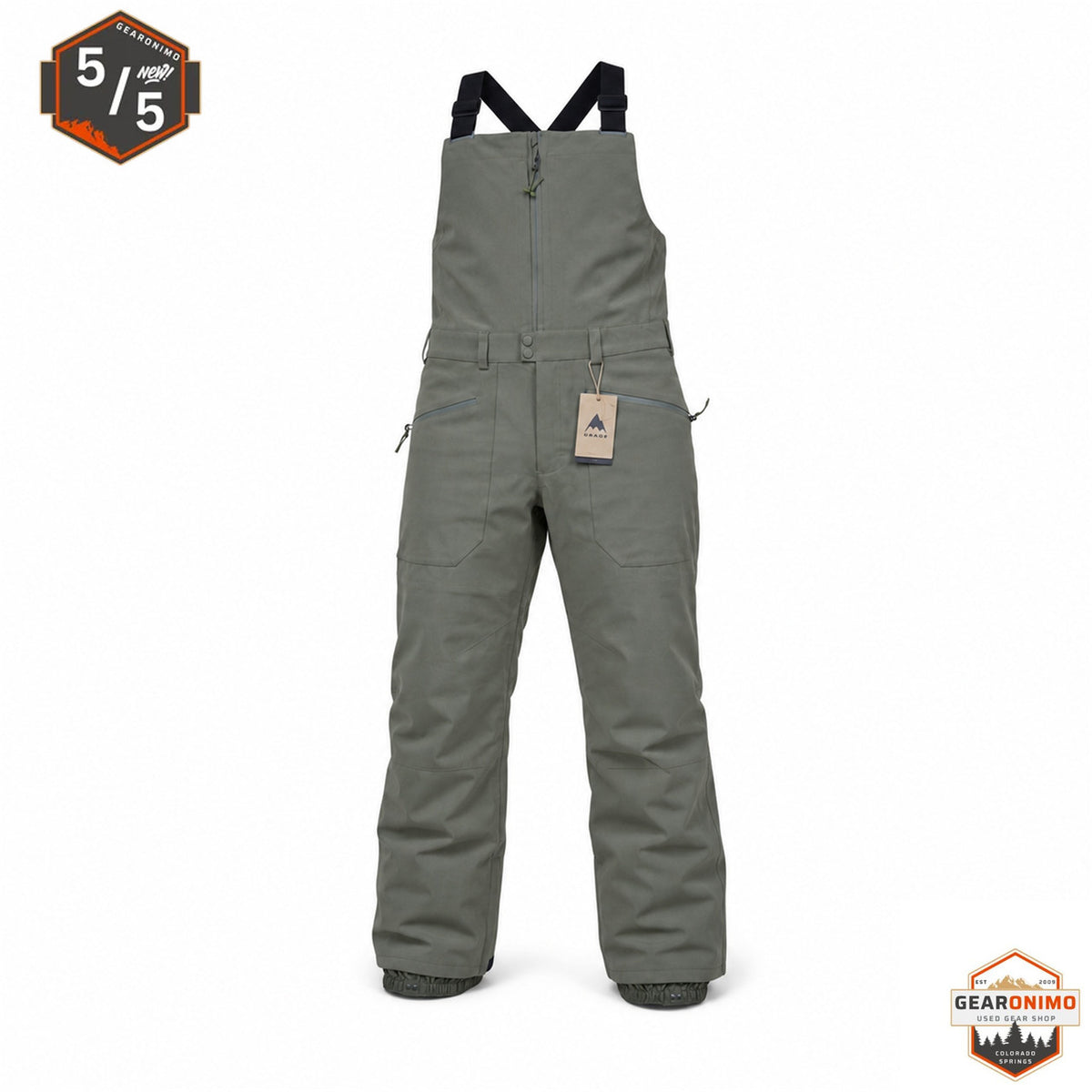 Burton Reserve 2L Winter/Snow Bib - Men's Extra Large (Forest Green) - image 3