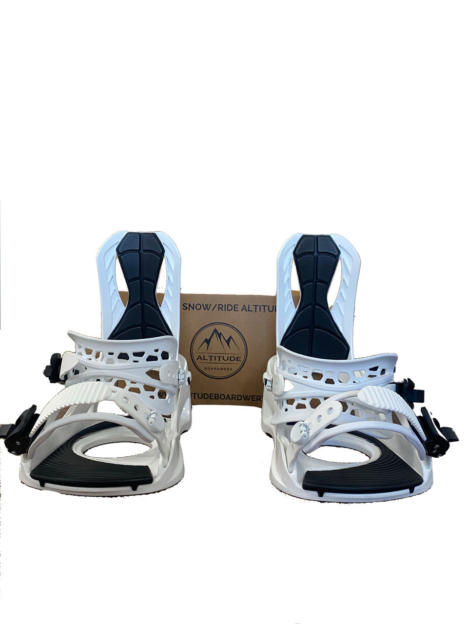 Altitude Boardwerx Snowboard  Bindings - LG/XL (White) - image 2