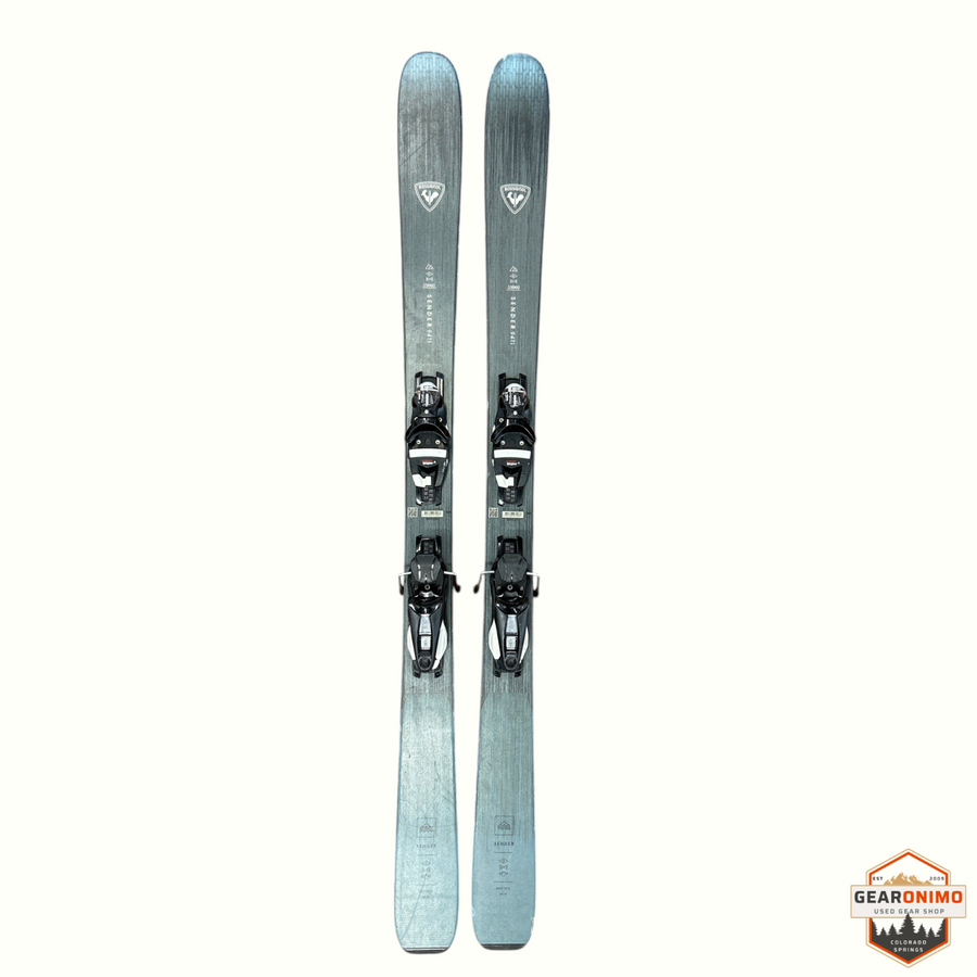 Gearonimo Sports Rossignol Sender 94ti skis in grey with pre-mounted Look Nx12 bindings, 164 cm length