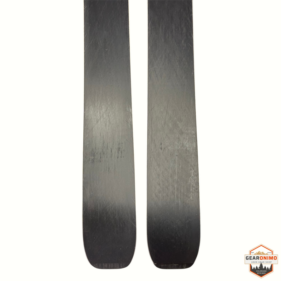 Gearonimo Sports Rossignol Sender Soul 102 skis showing black bases with light surface scratches