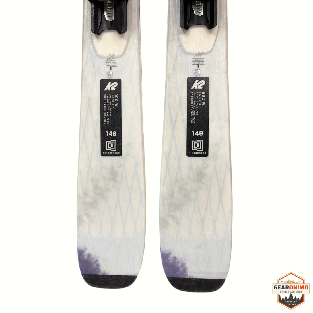 K2 MindBender 90 C W Skis with Marker Squire 10 - 148cm