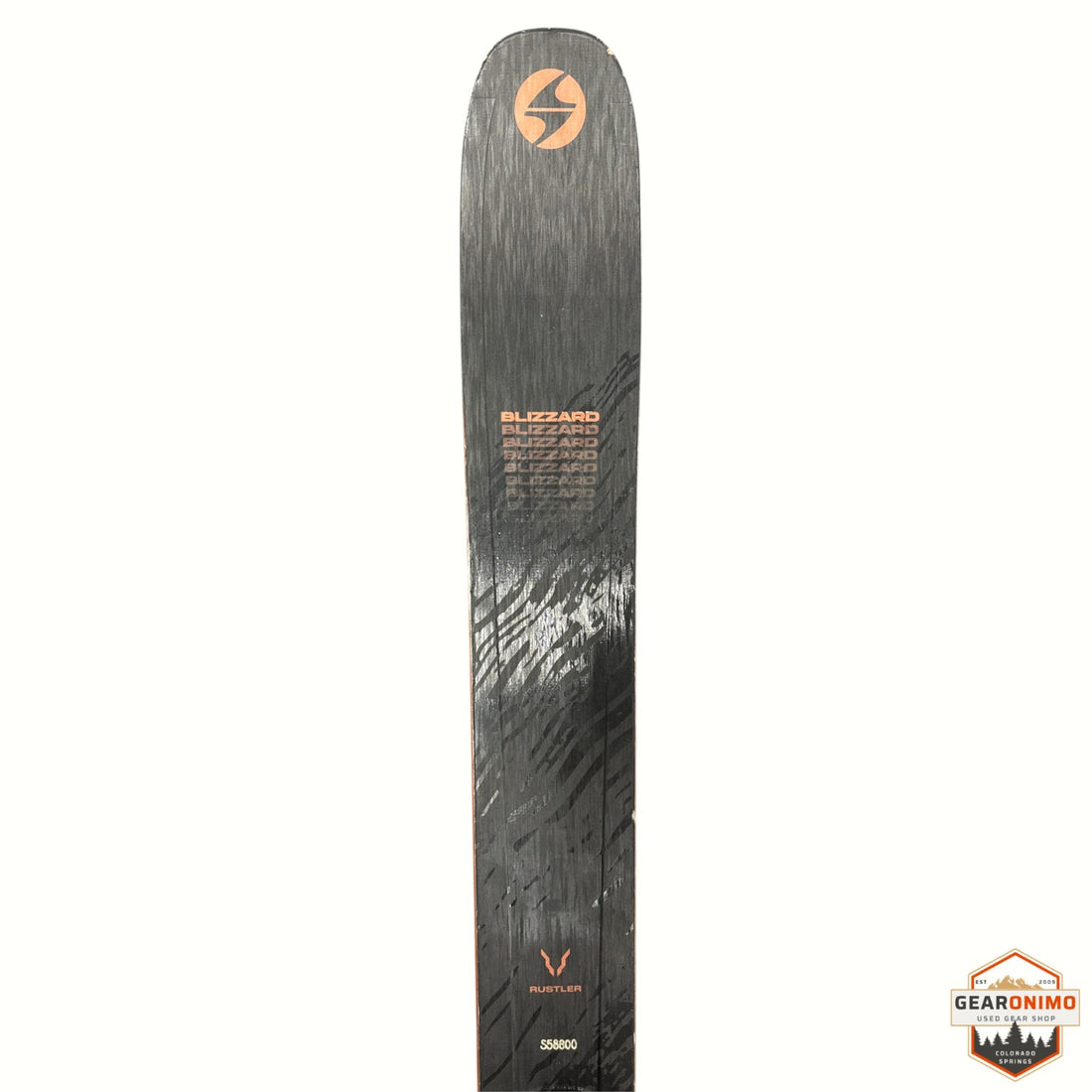 Blizzard Rustler 10 Ski With Salomon M 11 Bindings - 186cm