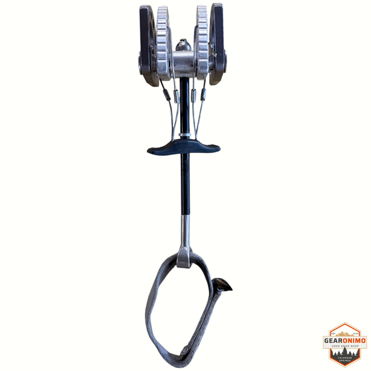 Gearonimo Sports Black Diamond Camalot C4 size 3.5 climbing cam with metal lobes and grey nylon sling