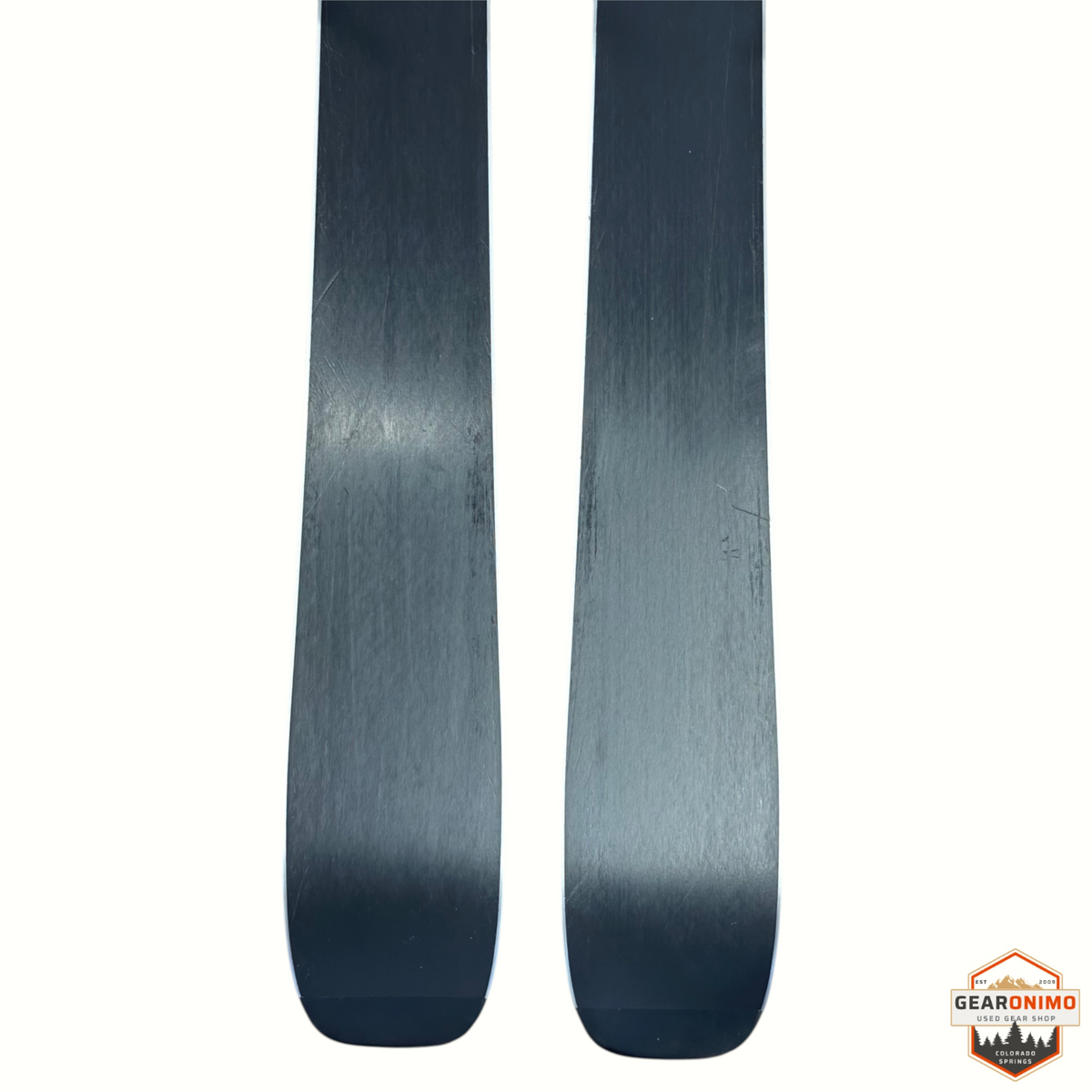 Gearonimo Sports K2 Mindbender 90c W skis showing black bases in 160cm length