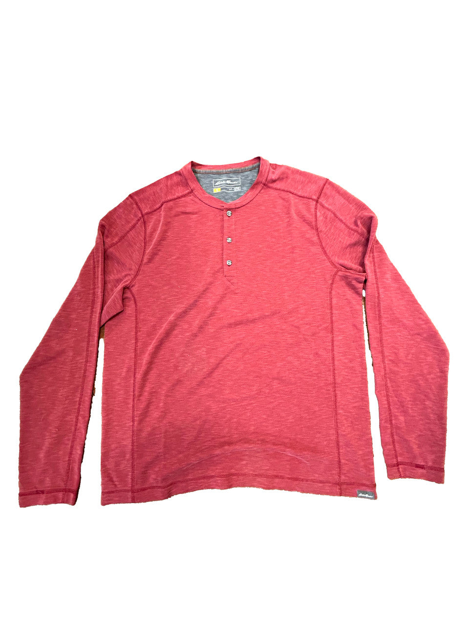 Eddie Bauer Long Sleeve 1/4 Button Up - Mens Lg - image 2