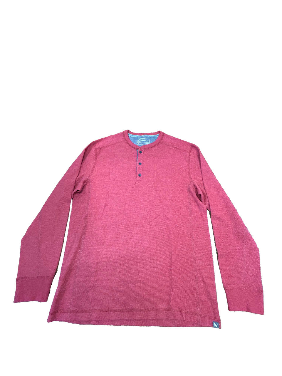 Eddie Bauer Long Sleeve 1/4 Button Up - Mens Med - image 2