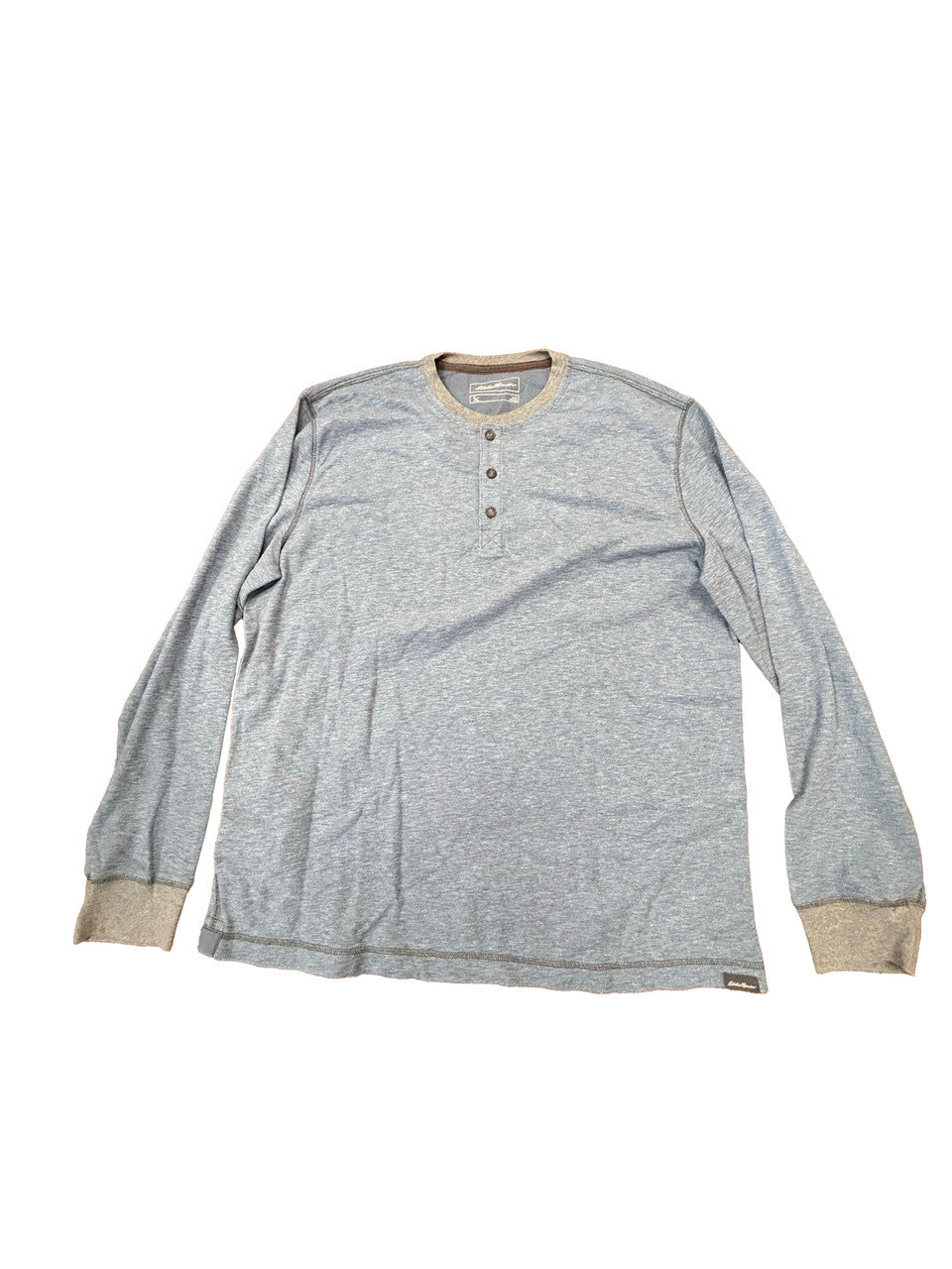 Eddie Bauer Long Sleeve 1/4 Button Up - Mens Lg - image 1