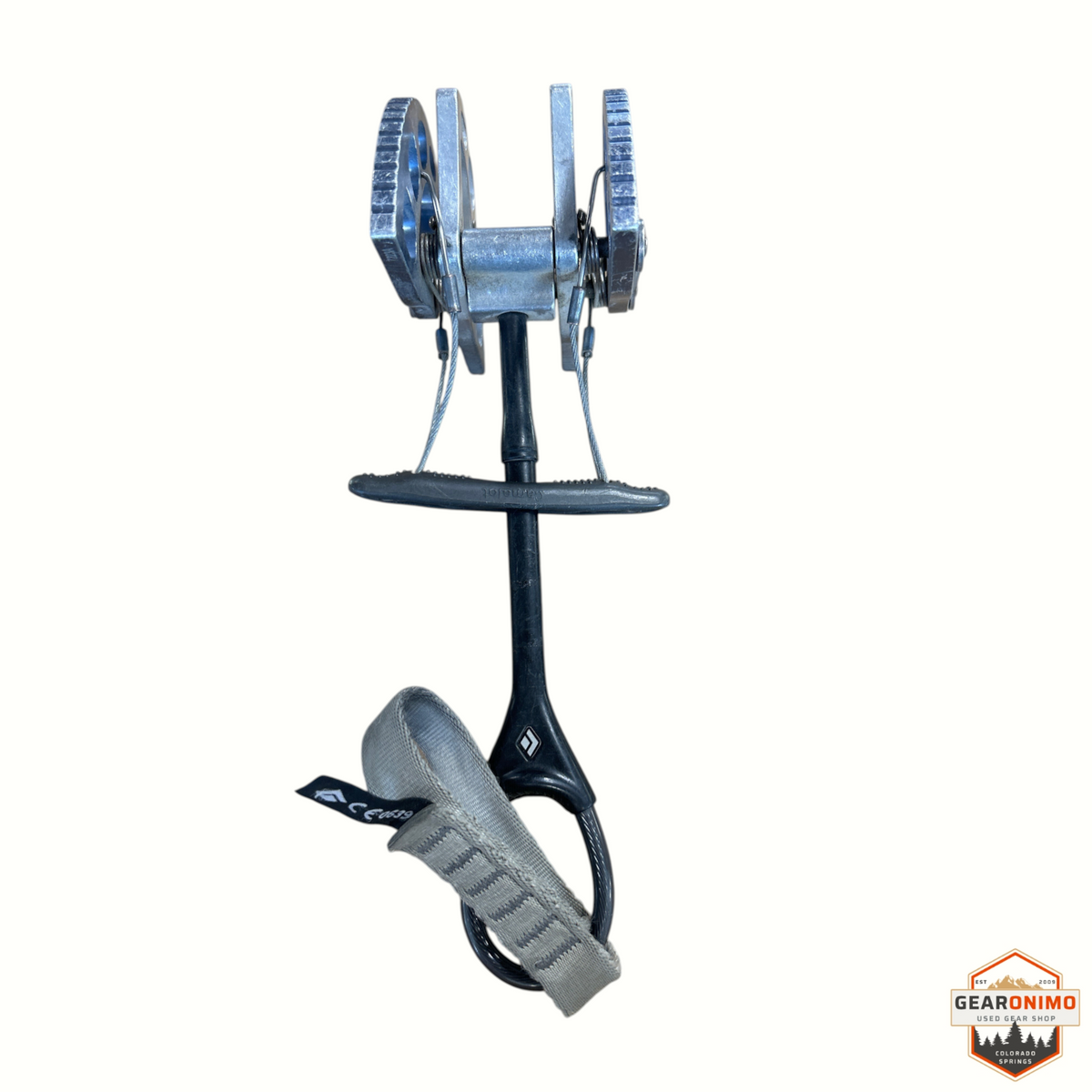 Gearonimo Sports used Black Diamond C4 Cam #4 climbing protection with double-axle design and grey webbing sling