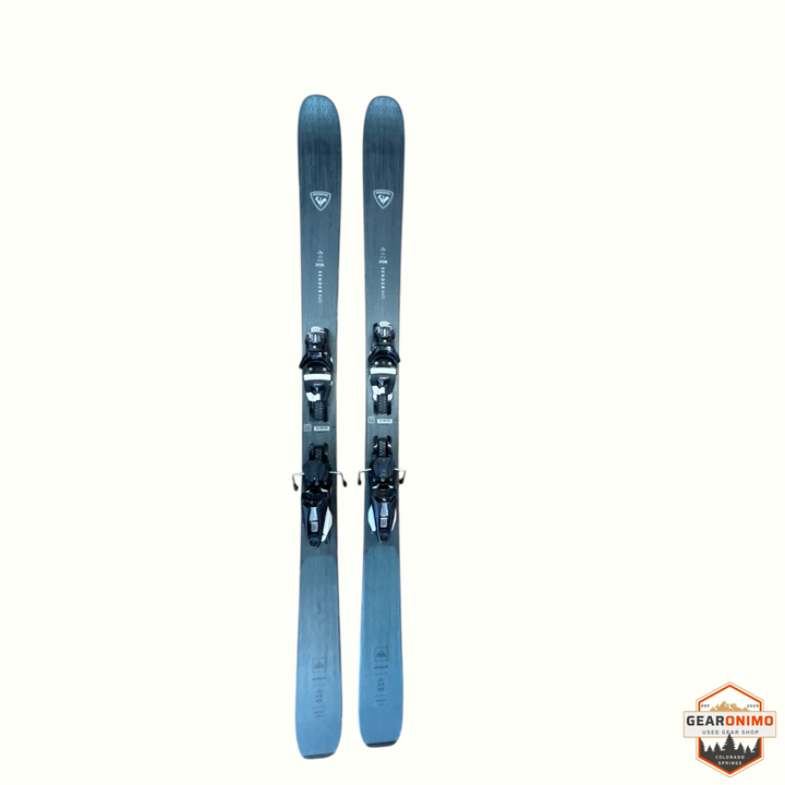 Gearonimo Sports Rossignol Sender 94ti skis in grey with pre-mounted Look Nx12 bindings, 172 cm length