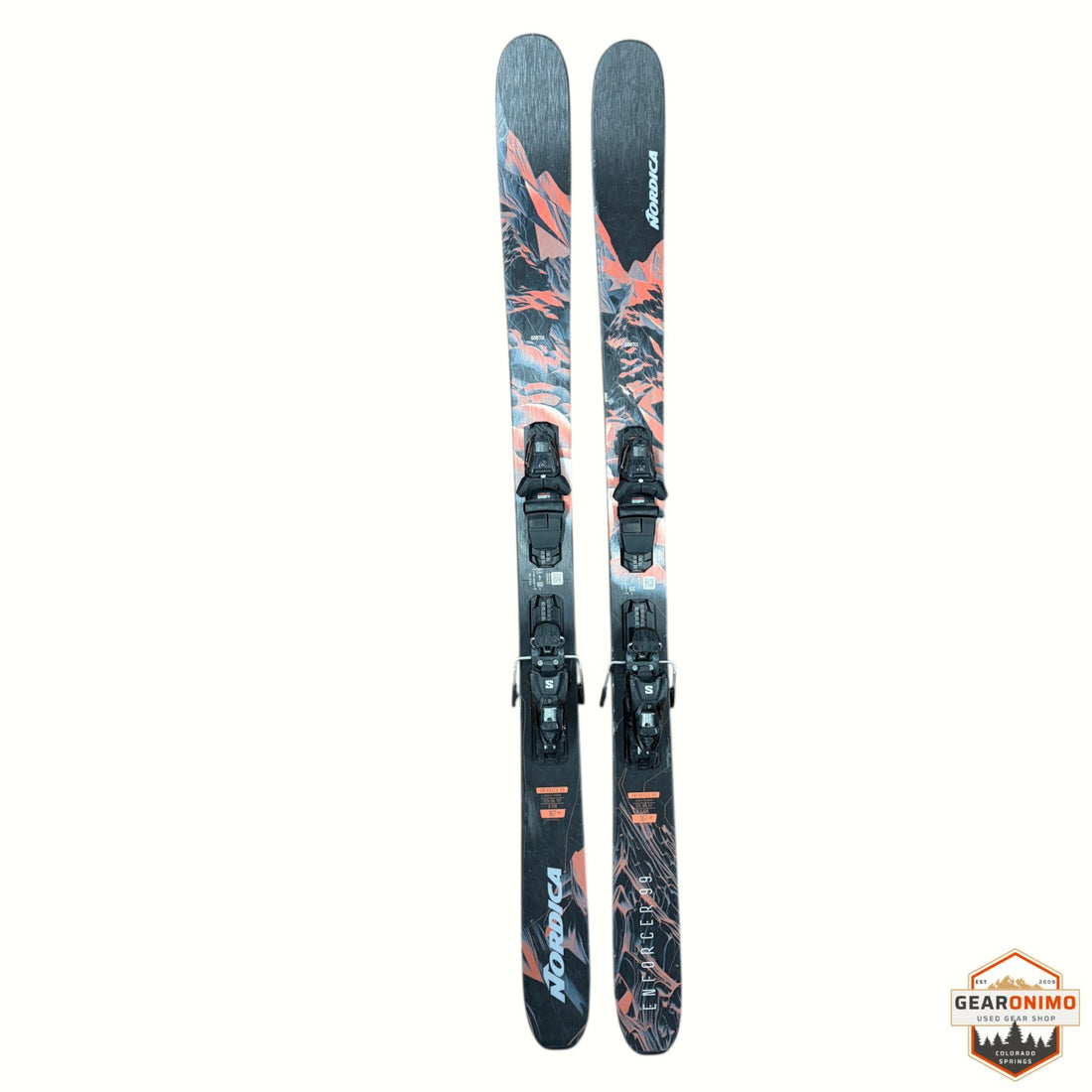 Nordica Enforcer 99 Skis with Salomon M11 Bindings - 167 cm