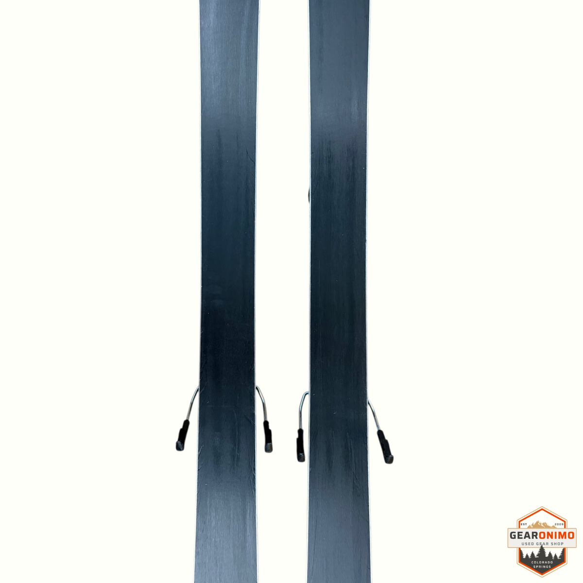Gearonimo Sports Rossignol Experience 78 skis with Look Xpress 11 bindings, featuring black bases, 178 cm length.