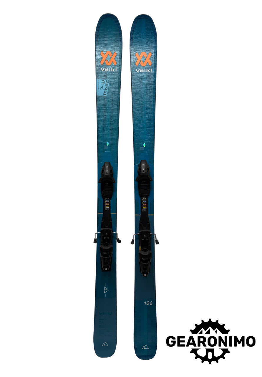 Volkl Blaze 106 Skis with Tyrolia SP10 bindings - 179cm - image 1