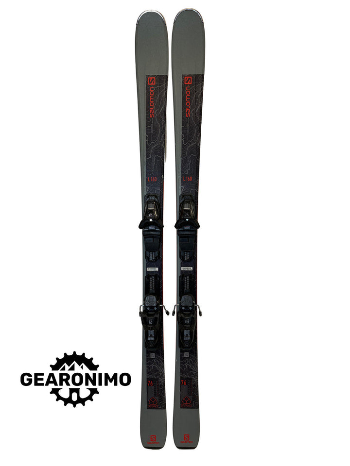 Salomon Distance 76 Skis With Salomon 3m10 Bindings (Multiple Sizes) - image 1