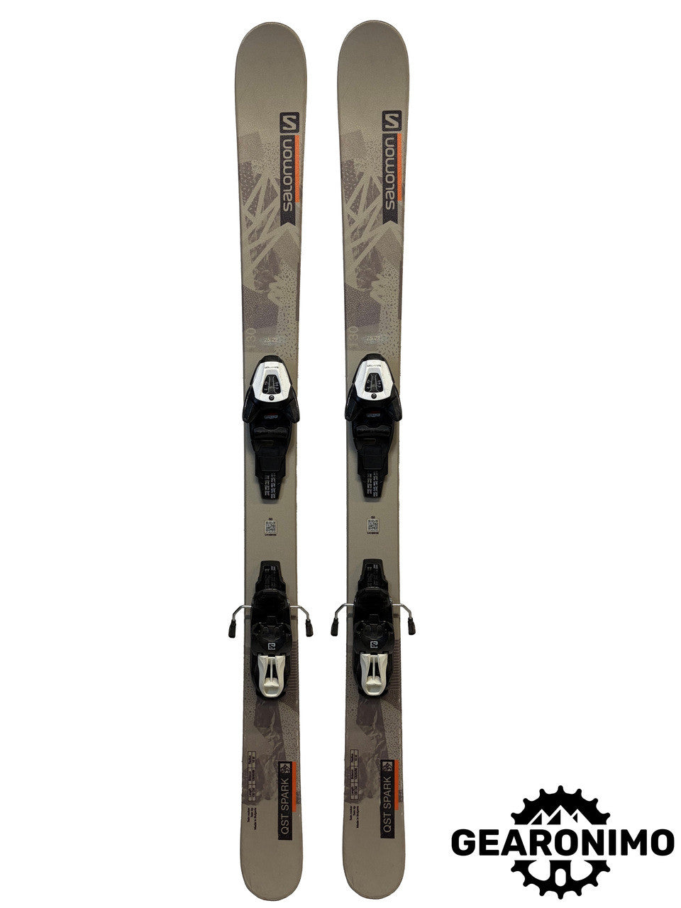Salomon QST Spark Kid Skis With Salomon L6 Bindings - Multiple Sizes Available - image 1