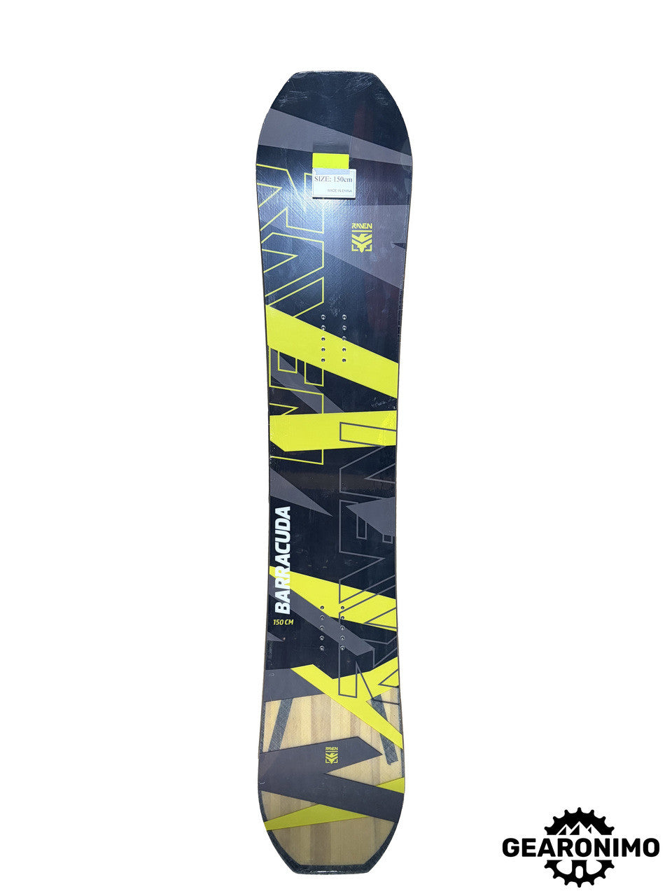 Raven Barracuda Camber Snowboard -150cm – Gearonimo Sports