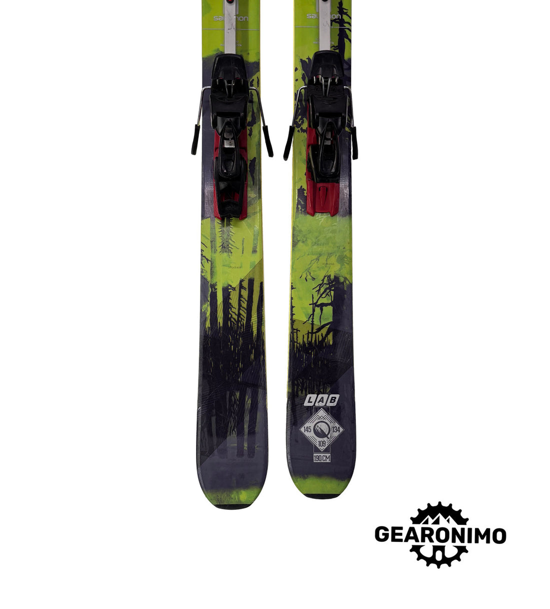 Salomon Labs with Diam Freeride Frame Bindings - 190cm - image 5