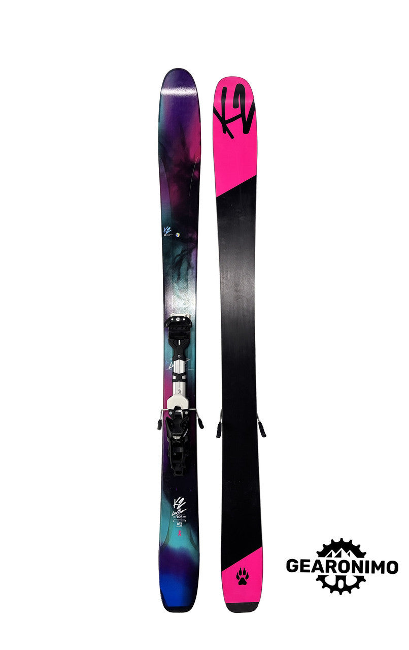K2 Luvboat 105 Skis With Tyrol Ambition Frame Bindings - 163cm - image 1
