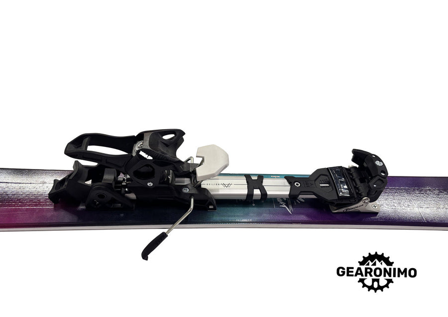 K2 Luvboat 105 Skis With Tyrol Ambition Frame Bindings - 163cm - image 9