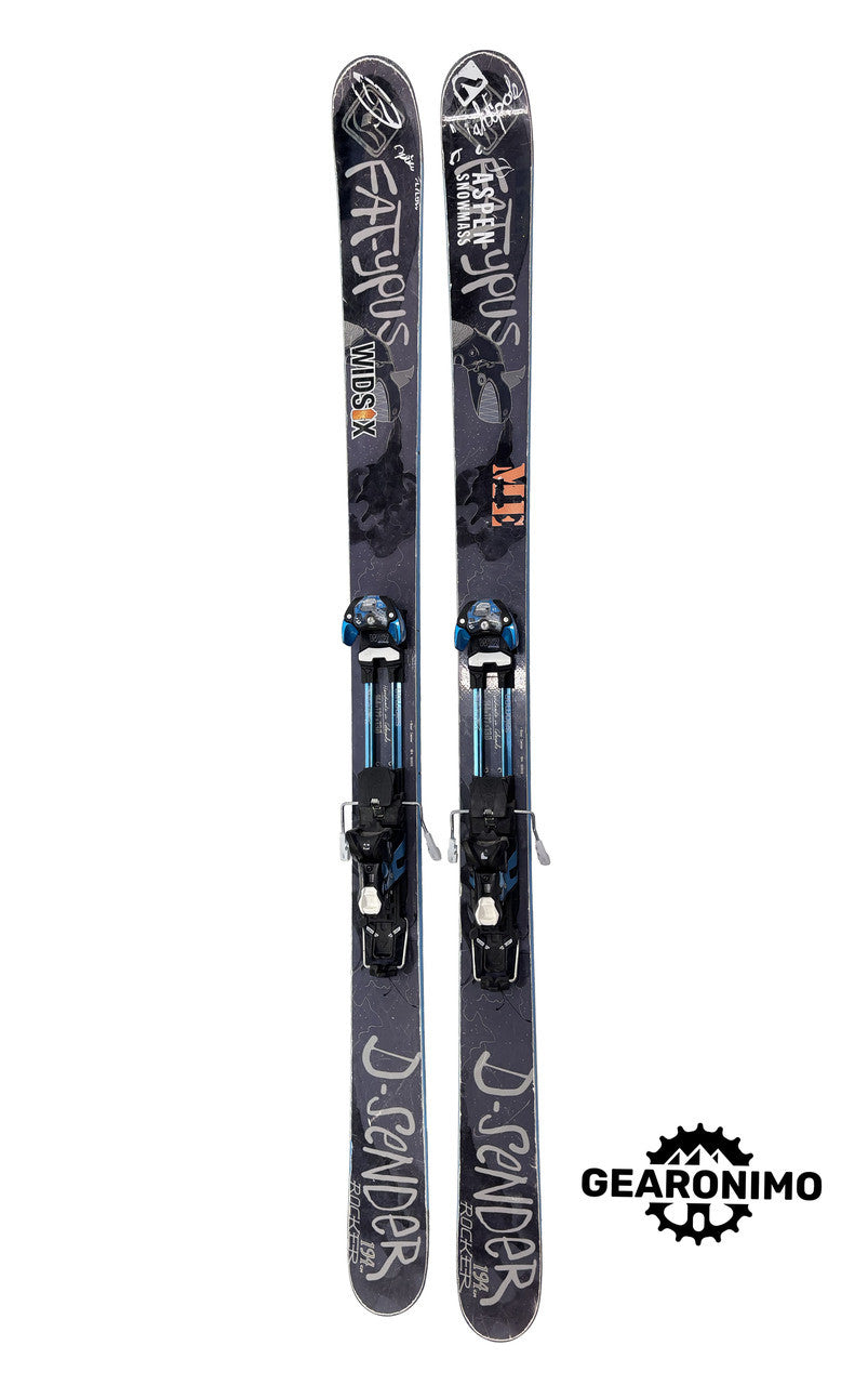 Fatypus D-sender Rocker Skis with Salomon guardian 16 frame bindings - 194cm - image 4