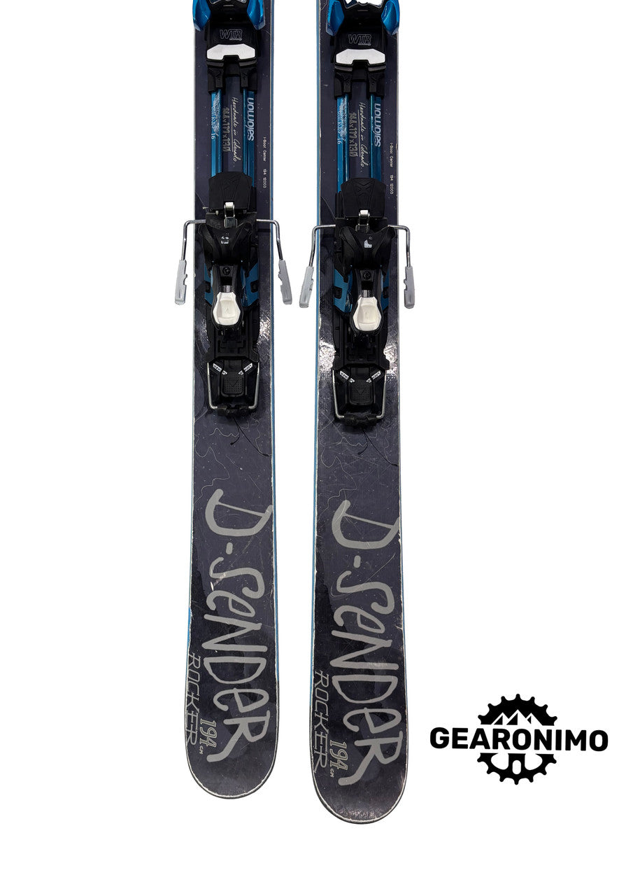 Fatypus D-sender Rocker Skis with Salomon guardian 16 frame bindings - 194cm - image 6