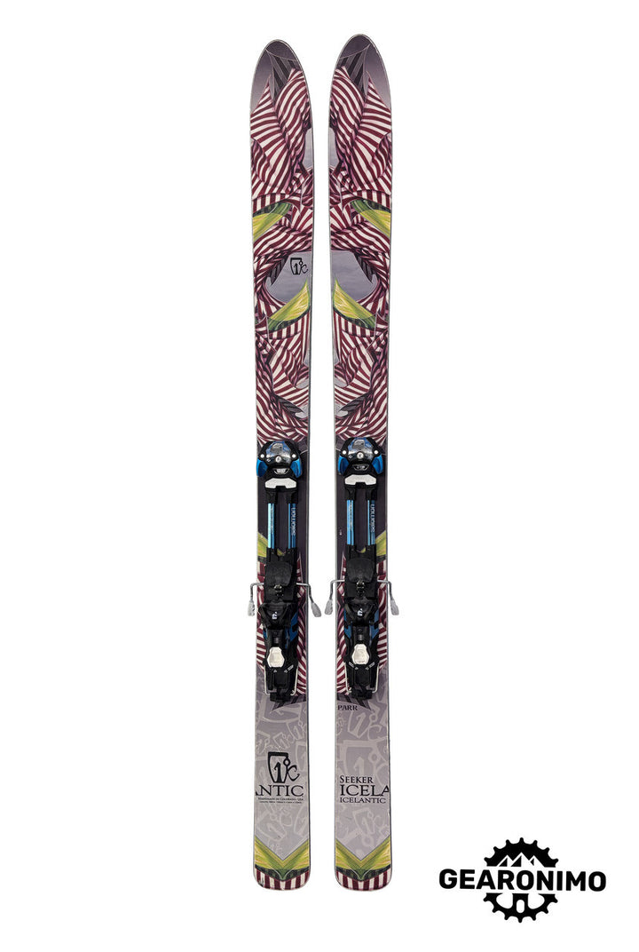 Icelandic Seeker Skis with Salomon Guardian 16 Frame Bindings - 180cm - image 6