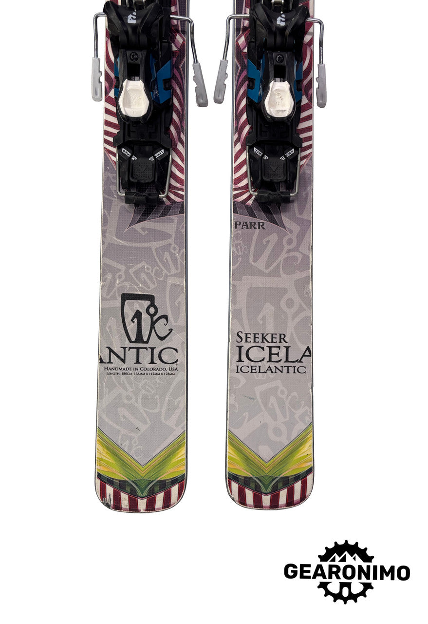 Icelandic Seeker Skis with Salomon Guardian 16 Frame Bindings - 180cm - image 5