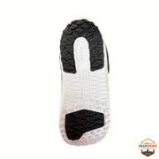 Gearonimo Sports Ride Lasso Jr snowboard boot sole featuring black rubber traction pads and white Slime midsole