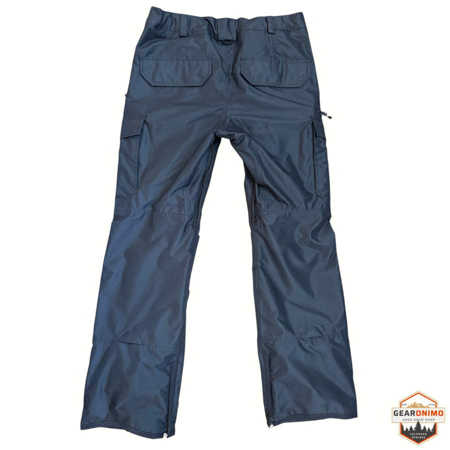 Gearonimo Sports black Burton Cargo snowboard pants with multiple pockets and zippered leg vents for winter sports