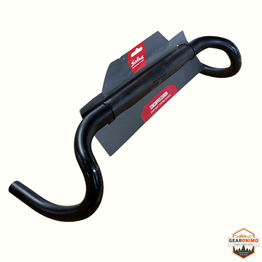 Gearonimo Sports Salsa Cowchipper carbon drop handlebars for gravel bikes in black with original retail packaging