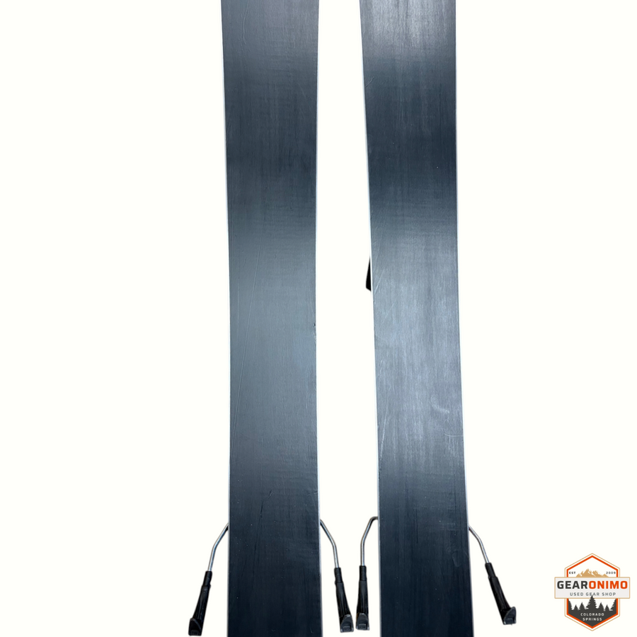 Gearonimo Sports Armada Arv 143cm skis with black bases shown from a top-down perspective.