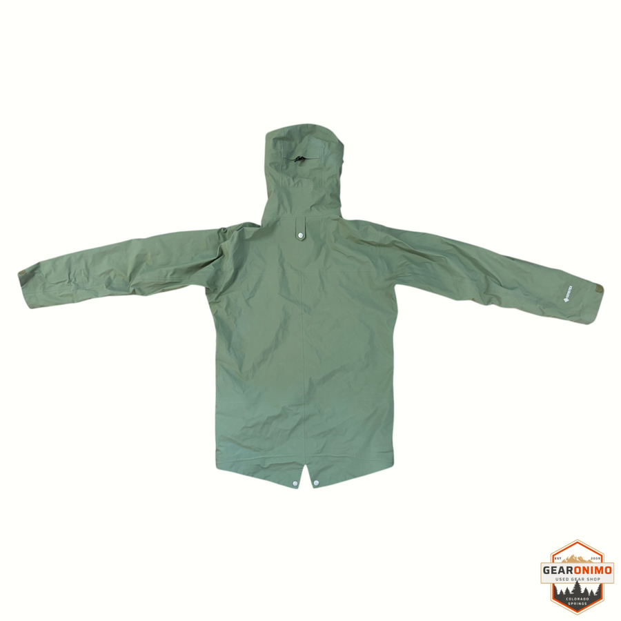Gearonimo Sports sage green Black Crows GORE-TEX ski shell jacket with hood and waterproof fabric