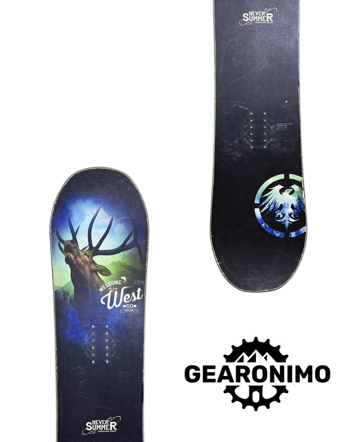 Never Summer Welcome to the West Snowboard - 154cm - image 1