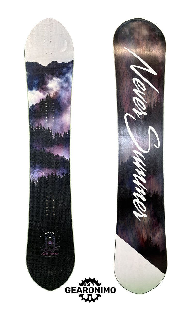 Never Summer Lady Freeride Snowboard - 153cm - image 1